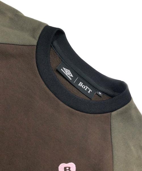 UMBRO（アンブロ）UMBRO (アンブロ) BoTT (ボット) ロゴプリントスウェットトレーナー ブラウン サイズ:Mの古着・服飾アイテム