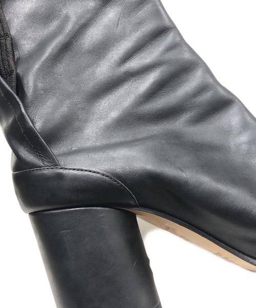 Maison Margiela（メゾンマルジェラ）Maison Margiela (メゾンマルジェラ) タビ ヒールブーツ ブラック サイズ:37の古着・服飾アイテム