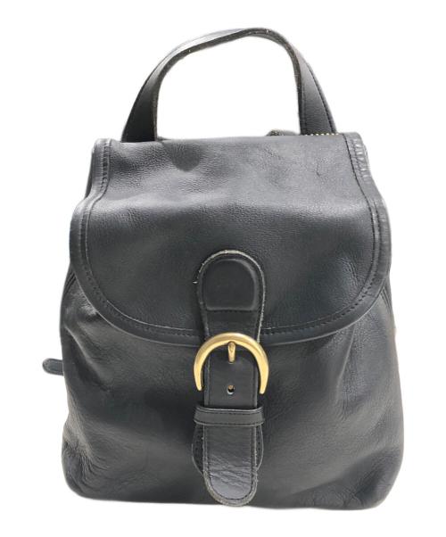 COACH（コーチ）COACH (コーチ) オールレザーミニリュック ブラックの古着・服飾アイテム