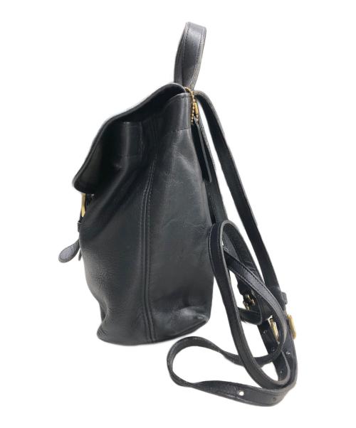 COACH（コーチ）COACH (コーチ) オールレザーミニリュック ブラックの古着・服飾アイテム