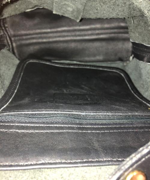 COACH（コーチ）COACH (コーチ) オールレザーミニリュック ブラックの古着・服飾アイテム