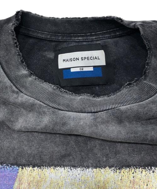 MAISON SPECIAL（メゾンスペシャル）MAISON SPECIAL (メゾンスペシャル) Movie Prime-Over S/S Tee ブラック サイズ:02の古着・服飾アイテム