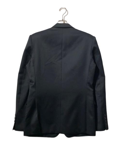 JOHN LAWRENCE SULLIVAN（ジョン ローレンス サリバン）JOHN LAWRENCE SULLIVAN (ジョン ローレンス サリバン) WOOL SATIN SINGLE JACKET ブラック サイズ:46の古着・服飾アイテム