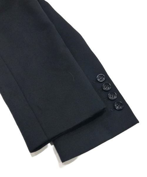 JOHN LAWRENCE SULLIVAN（ジョン ローレンス サリバン）JOHN LAWRENCE SULLIVAN (ジョン ローレンス サリバン) WOOL SATIN SINGLE JACKET ブラック サイズ:46の古着・服飾アイテム