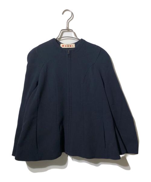 MARNI（マルニ）MARNI (マルニ) ジップアップジャケット ネイビー サイズ:40の古着・服飾アイテム