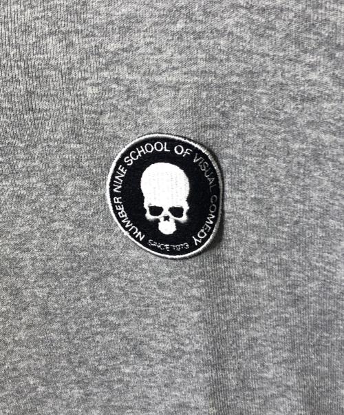 NUMBER (N)INE（ナンバーナイン）NUMBER (N)INE (ナンバーナイン) ドクロワッペンサマーニット グレー サイズ:-の古着・服飾アイテム