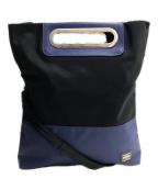 PORTER×JAM HOME MADEポーター×ジャムホームメイド）の古着「2wayクラッチトートバッグ」｜ブラック×ブルー