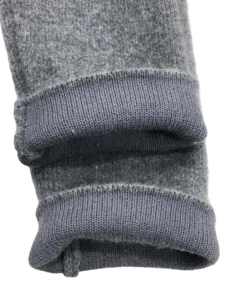 anuans（アニュアンス）anuans (アニュアンス) ラクーンブレンドノーカラーニットジャケット グレー サイズ:FREEの古着・服飾アイテム