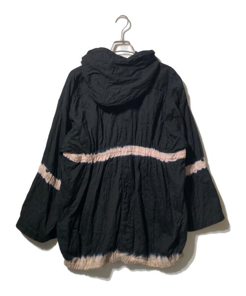 ISSEY MIYAKE（イッセイミヤケ）ISSEY MIYAKE (イッセイミヤケ) シャーリングブリーチフーディーカットソー ブラック サイズ:Ｍの古着・服飾アイテム