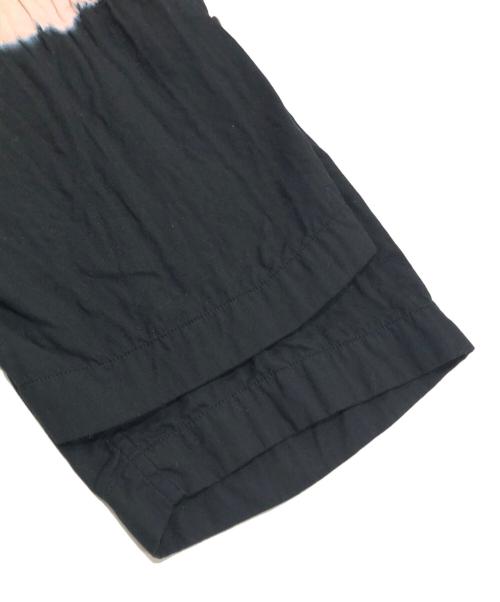 ISSEY MIYAKE（イッセイミヤケ）ISSEY MIYAKE (イッセイミヤケ) シャーリングブリーチフーディーカットソー ブラック サイズ:Ｍの古着・服飾アイテム