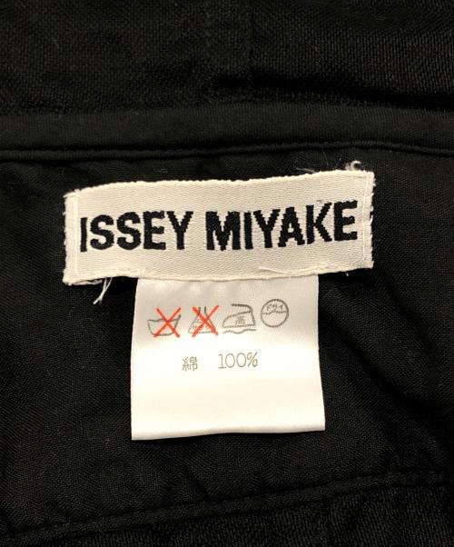 ISSEY MIYAKE（イッセイミヤケ）ISSEY MIYAKE (イッセイミヤケ) シャーリングブリーチフーディーカットソー ブラック サイズ:Ｍの古着・服飾アイテム