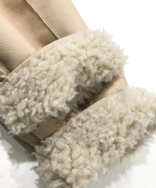 ETRE（エトレ）etre (エトレ) リバーシブルムートンミドルコート ベージュ サイズ:Ｓの古着・服飾アイテム