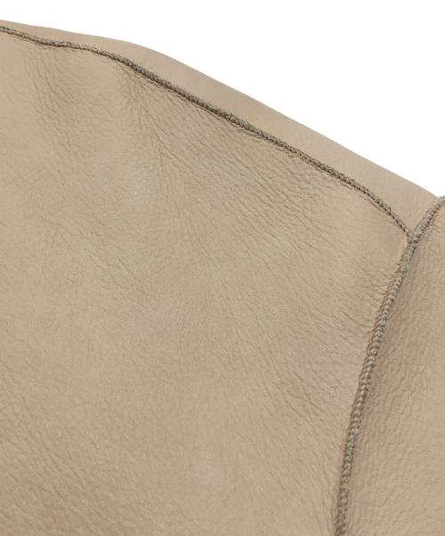 ETRE（エトレ）etre (エトレ) リバーシブルムートンミドルコート ベージュ サイズ:Ｓの古着・服飾アイテム