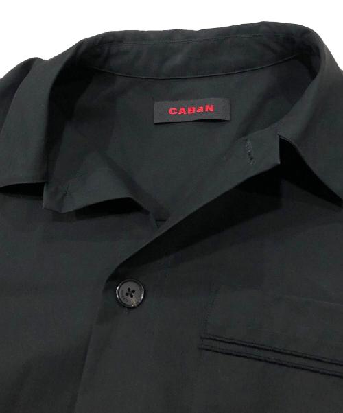 CABAN（キャバン）CABaN (キャバン) コットンウェザーシャツジャケット ブラック サイズ:Lの古着・服飾アイテム