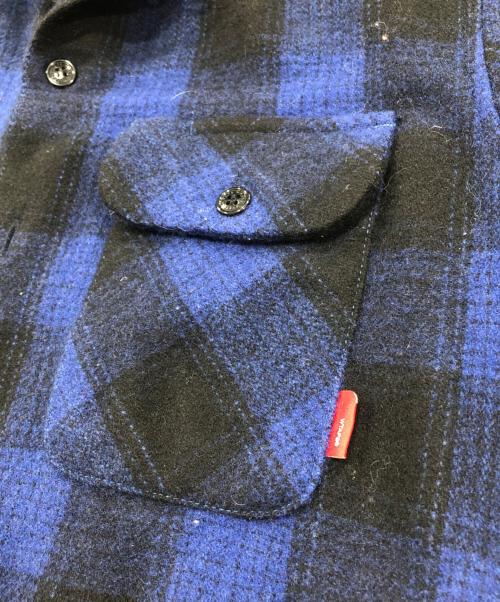 WTAPS（ダブルタップス）WTAPS (ダブルタップス) チェックネルシャツ ブルー サイズ:Sの古着・服飾アイテム