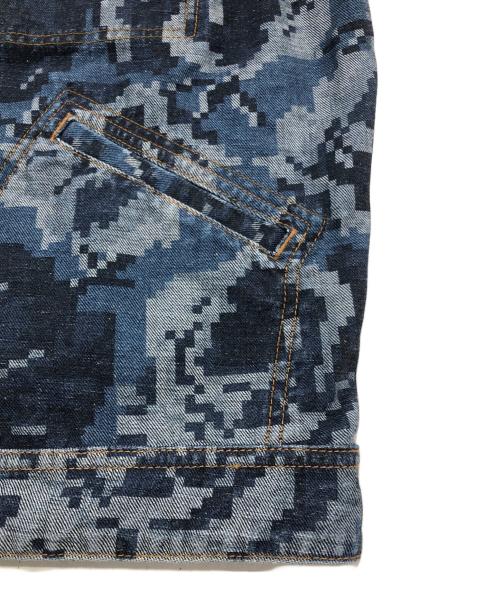 KENZO（ケンゾー）KENZO (ケンゾー) ピクセルローズプリントジャケット インディゴ サイズ:Ｓの古着・服飾アイテム
