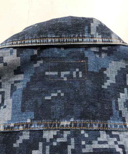 KENZO（ケンゾー）KENZO (ケンゾー) ピクセルローズプリントジャケット インディゴ サイズ:Ｓの古着・服飾アイテム