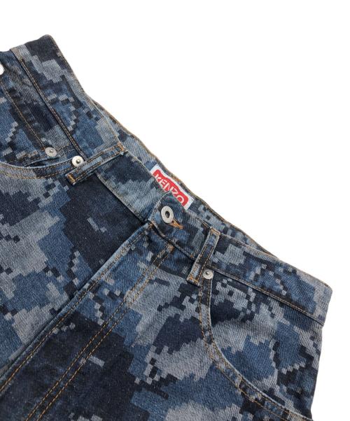 KENZO（ケンゾー）KENZO (ケンゾー) ピクセルローズプリントデニムパンツ インディゴ サイズ:Ｗ29の古着・服飾アイテム