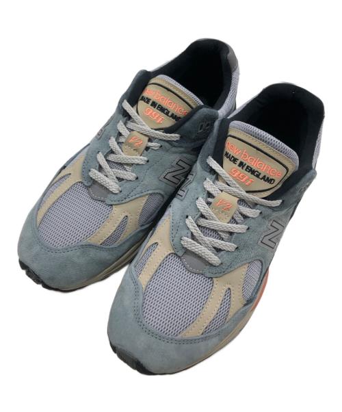 NEW BALANCE（ニューバランス）NEW BALANCE (ニューバランス) Made in U.K. 991 V2（メイド　イン　ユーケー　９９１　ブイ2） スカイブルー×シルバー サイズ:USA8　D/UK7 1/2の古着・服飾アイテム