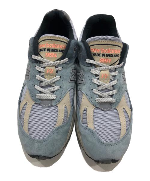 NEW BALANCE（ニューバランス）NEW BALANCE (ニューバランス) Made in U.K. 991 V2（メイド　イン　ユーケー　９９１　ブイ2） スカイブルー×シルバー サイズ:USA8　D/UK7 1/2の古着・服飾アイテム
