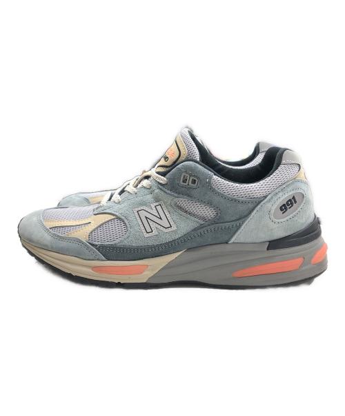 NEW BALANCE（ニューバランス）NEW BALANCE (ニューバランス) Made in U.K. 991 V2（メイド　イン　ユーケー　９９１　ブイ2） スカイブルー×シルバー サイズ:USA8　D/UK7 1/2の古着・服飾アイテム