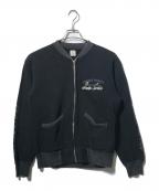 THE FLAT HEADザ・フラットヘッド）の古着「フルジップスウェットカーディガン」｜ブラック