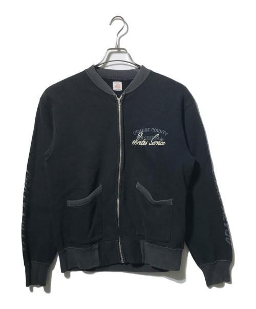 THE FLAT HEAD（ザ・フラットヘッド）THE FLAT HEAD (ザ・フラットヘッド) フルジップスウェットカーディガン ブラック サイズ:Lの古着・服飾アイテム