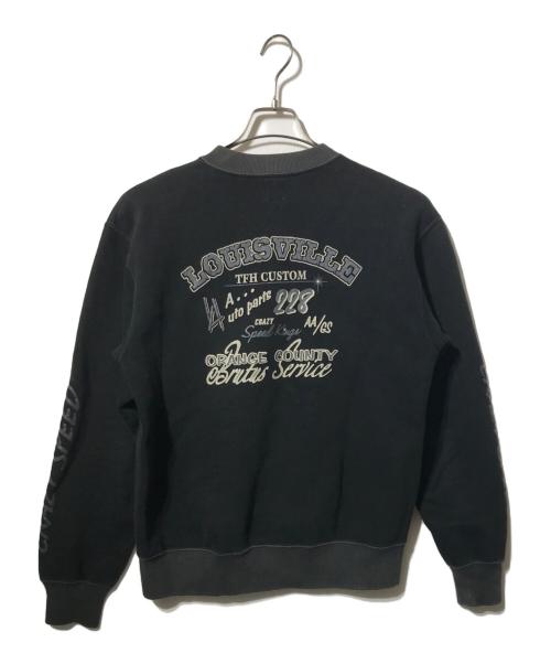 THE FLAT HEAD（ザ・フラットヘッド）THE FLAT HEAD (ザ・フラットヘッド) フルジップスウェットカーディガン ブラック サイズ:Lの古着・服飾アイテム