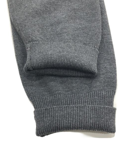 ESTNATION（エストネーション）ESTNATION (エストネーション) タックスカート コンビ ニットワンピース ブラウン×グレー サイズ:FREEの古着・服飾アイテム