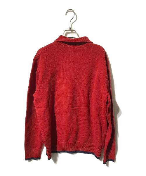 CHAPS（チャップス）CHAPS (チャップス) 星条旗ショールカラーニット レッド サイズ:Ｌの古着・服飾アイテム