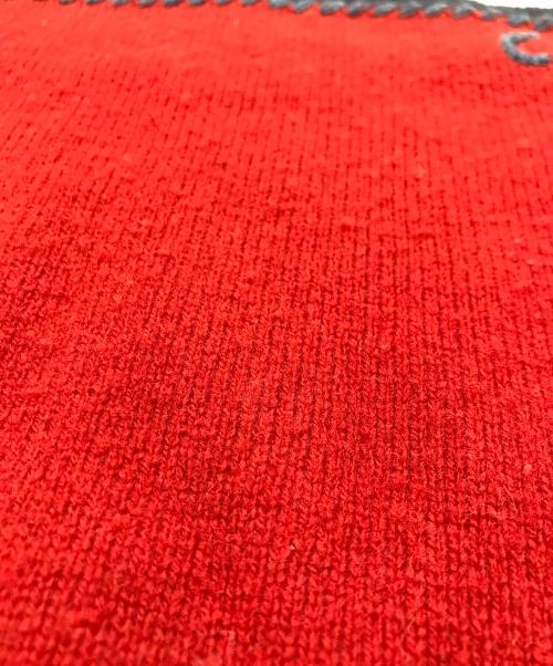 CHAPS（チャップス）CHAPS (チャップス) 星条旗ショールカラーニット レッド サイズ:Ｌの古着・服飾アイテム