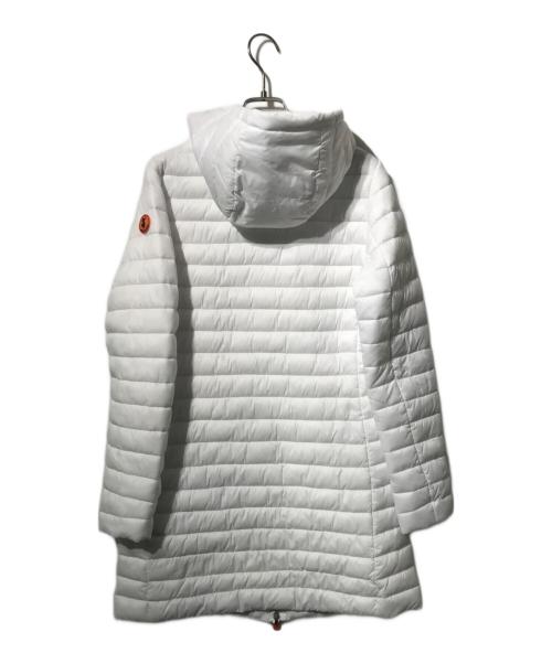 save the duck（セイブ ザ ダック）SAVE THE DUCK (セイブ ザ ダック) BRYANNAフーデッドキルティング中綿コート ホワイト サイズ:Sの古着・服飾アイテム