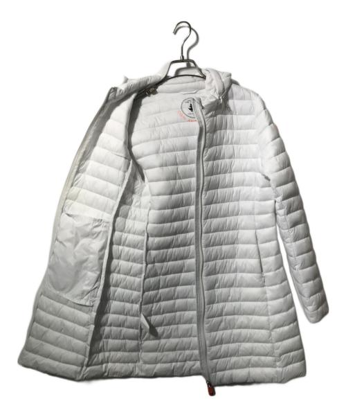 save the duck（セイブ ザ ダック）SAVE THE DUCK (セイブ ザ ダック) BRYANNAフーデッドキルティング中綿コート ホワイト サイズ:Sの古着・服飾アイテム