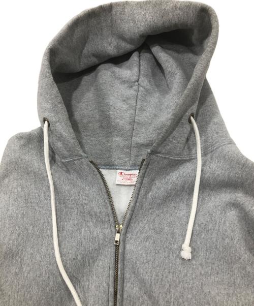 Champion REVERSE WEAVE（チャンピオン リバース ウィーブ）Champion REVERSE WEAVE (チャンピオン リバース ウィーブ) ジップパーカー グレー サイズ:XLの古着・服飾アイテム