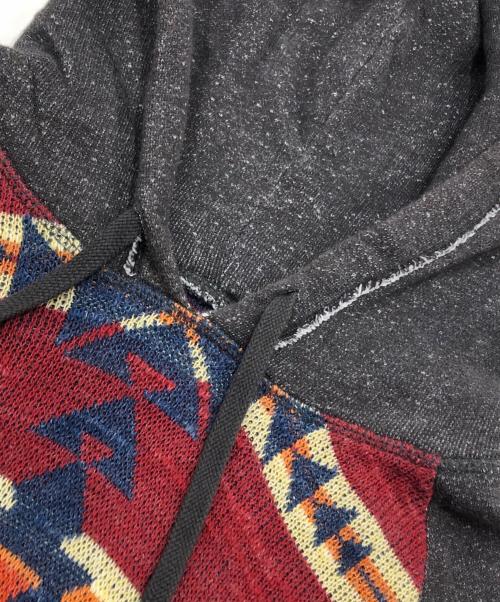 DEBIM&SUPPLY RALPH LAUREN（デニムアンドサプライ ラルフローレン）DEBIM&SUPPLY RALPH LAUREN (デニムアンドサプライ ラルフローレン) ネイティブ柄ニットパーカー グレー サイズ:Sの古着・服飾アイテム