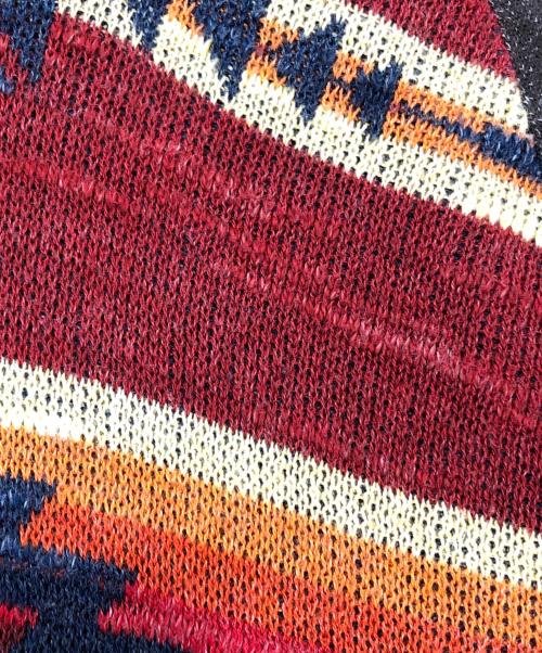 DEBIM&SUPPLY RALPH LAUREN（デニムアンドサプライ ラルフローレン）DEBIM&SUPPLY RALPH LAUREN (デニムアンドサプライ ラルフローレン) ネイティブ柄ニットパーカー グレー サイズ:Sの古着・服飾アイテム