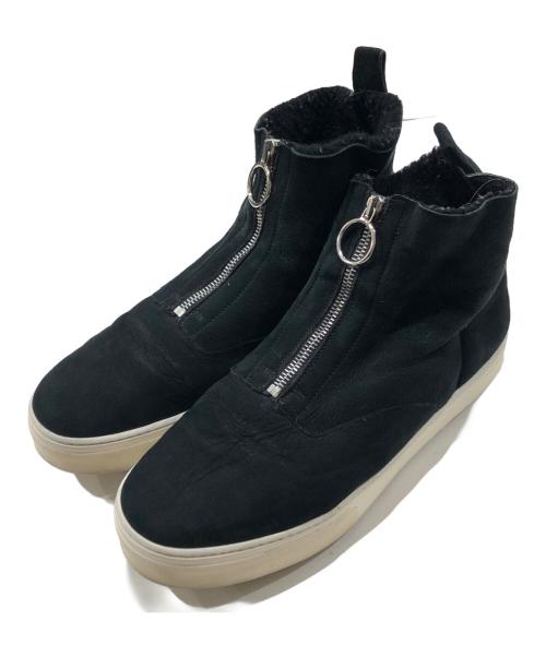 CELINE（セリーヌ）CELINE (セリーヌ) ムートン ハイカット ボアスニーカー ブラック サイズ:40 1/2の古着・服飾アイテム