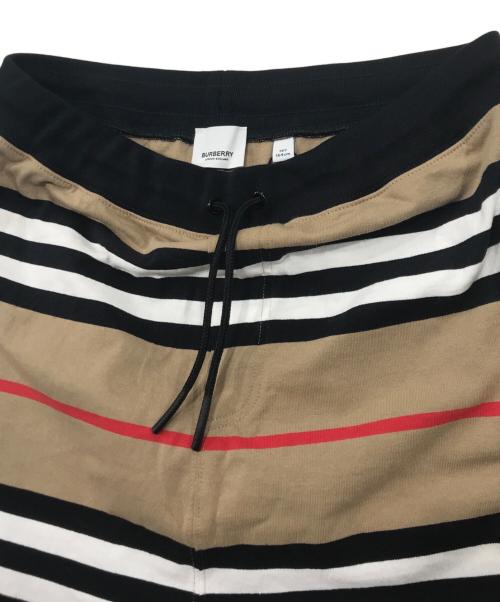 BURBERRY LONDON（バーバリーロンドン）BURBERRY LONDON (バーバリーロンドン) LANFORD ICON JERSEY TROUSERS ホワイト×ブラウン サイズ:164の古着・服飾アイテム