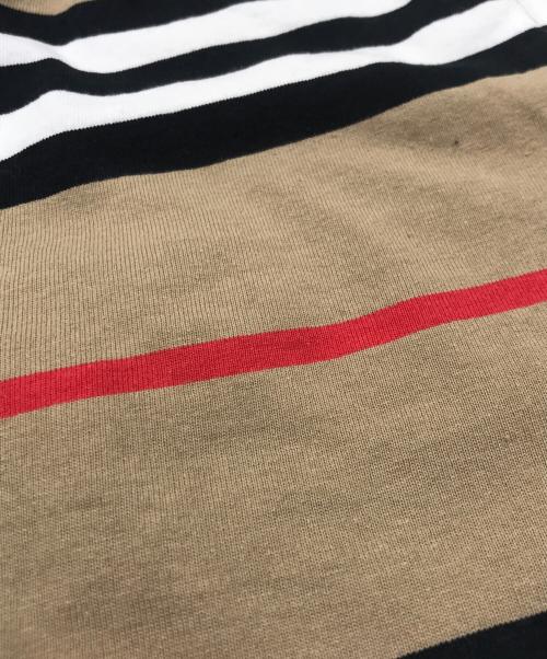 BURBERRY LONDON（バーバリーロンドン）BURBERRY LONDON (バーバリーロンドン) LANFORD ICON JERSEY TROUSERS ホワイト×ブラウン サイズ:164の古着・服飾アイテム