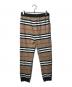 BURBERRY LONDON (バーバリーロンドン) LANFORD ICON JERSEY TROUSERS ホワイト×ブラウン サイズ:164：8000円