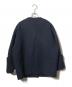 BALLSEY (ボールジィ) ノーカラージャケット/ウールパイルミルドダブルカフスショートコート ネイビー サイズ:34：14000円
