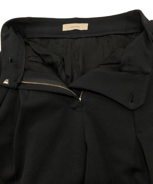 TODAYFUL（トゥデイフル）TODAYFUL (トゥデイフル) Doubletuck Twill Trousers ブラック サイズ:36の古着・服飾アイテム