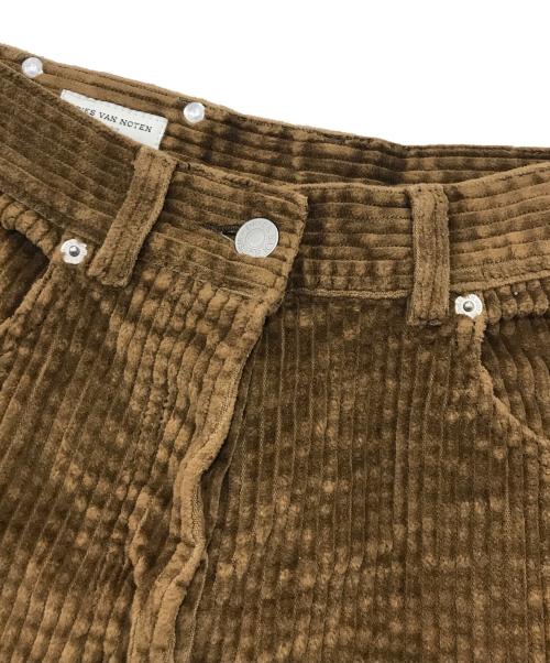 DRIES VAN NOTEN（ドリスヴァンノッテン）DRIES VAN NOTEN (ドリスヴァンノッテン) コーデュロイパンツ ブラウン サイズ:size27の古着・服飾アイテム