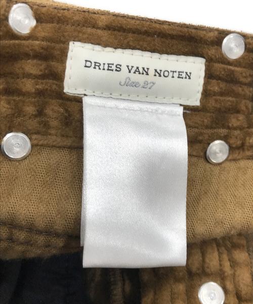 DRIES VAN NOTEN（ドリスヴァンノッテン）DRIES VAN NOTEN (ドリスヴァンノッテン) コーデュロイパンツ ブラウン サイズ:size27の古着・服飾アイテム