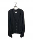 Maison Margielaメゾンマルジェラ）の古着「バックステッチニットカーディガン」｜ブラック