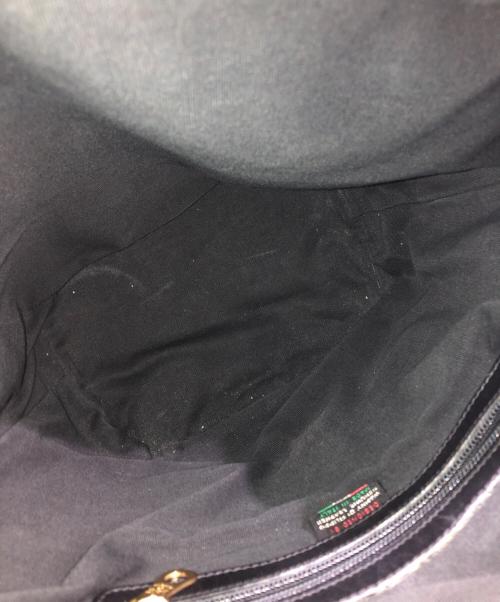 IL BISONTE（イル ビゾンテ）IL BISONTE (イル ビゾンテ) レザーショルダーバッグ ブラックの古着・服飾アイテム