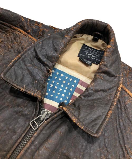 AVIREX（アヴィレックス）AVIREX (アヴィレックス) G-1フライトジャケット ブラウン サイズ:Sの古着・服飾アイテム
