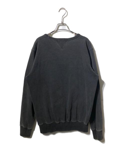 RRL（ダブルアールエル）RRL (ダブルアールエル) オールド加工クルーネックスウェット グレー サイズ:Mの古着・服飾アイテム