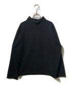 Y's for men×MASSESワイズフォーメン×マシス）の古着「WOOL SINGLE STITCH MOCK NECK PULLOVER」｜ブラック