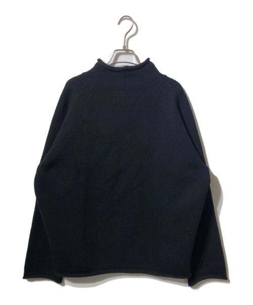 Y's for men（ワイズフォーメン）Y'S for men (ワイズフォーメン) MASSES (マシス) WOOL SINGLE STITCH MOCK NECK PULLOVER ブラック サイズ:3の古着・服飾アイテム
